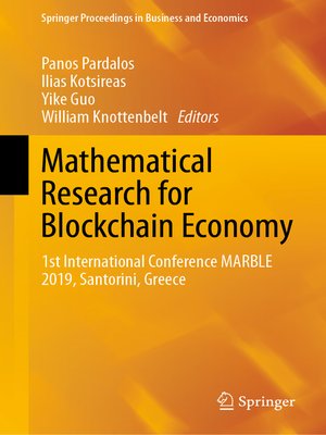 cover image of Mathematical Research for Blockchain Economy